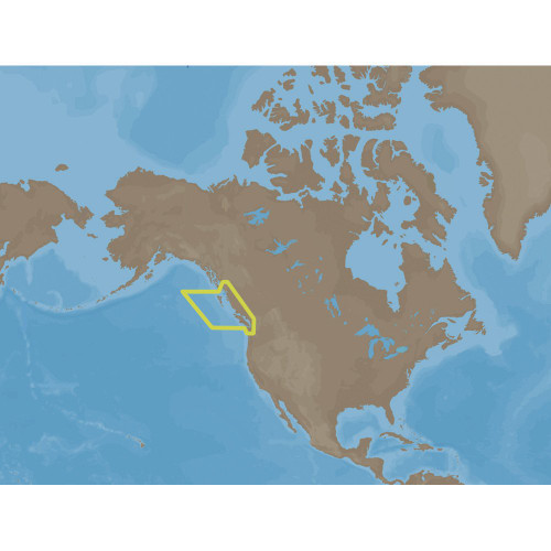 C-MAP NA-M025 Max Wide C Card Canada West Including Puget Sound M-NA-M025-CC
