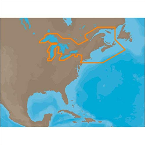 C-MAP NA-M026 Max Wide C Card Great Lakes, Northeast and Approaches M-NA-M026-CC