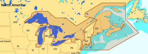 C-MAP NA-M026 Max Wide microSD Great Lakes, Northeast and Approaches M-NA-M026-MS