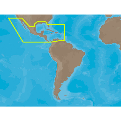 C-MAP NA-M027 Max Wide C Card Central America and Caribbean M-NA-M027-CC
