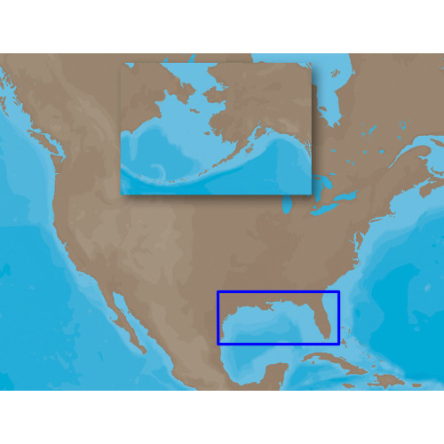 C-MAP NA-M420 Max Wide microSD Gulf of Mexico Bathymetric M-NA-M420-MS