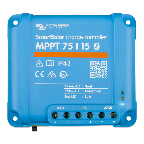 Victron SmartSolar MPPT Solar Charge Controller - 75V - 15Amp - UL Approved SCC075015060R