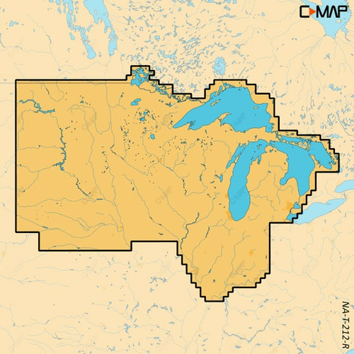 C-MAP Reveal X Inland US Lakes North Central microSD M-NA-T-212-R-MS