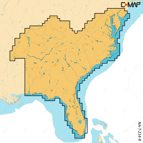 C-MAP Reveal X Inland US Lakes South East microSD M-NA-T-214-R-MS