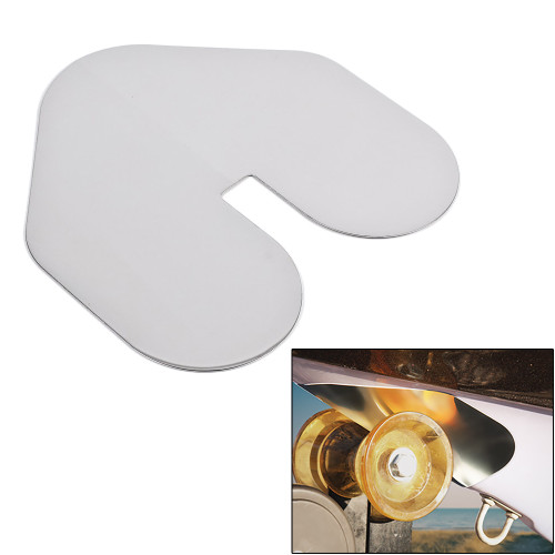 Megaware ScuffBuster&trade; XL w/Notch - 9" x 8.75" - Notched - 22G - Stainless Steel 80638
