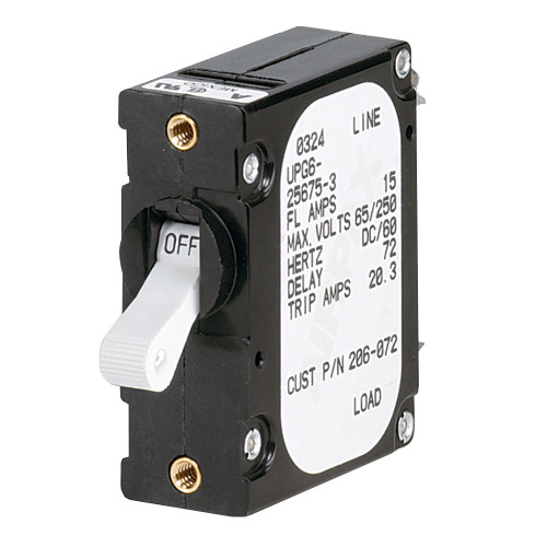 Paneltronics 'A' Frame Magnetic Circuit Breaker - 10 Amps - Single Pole 206-071S