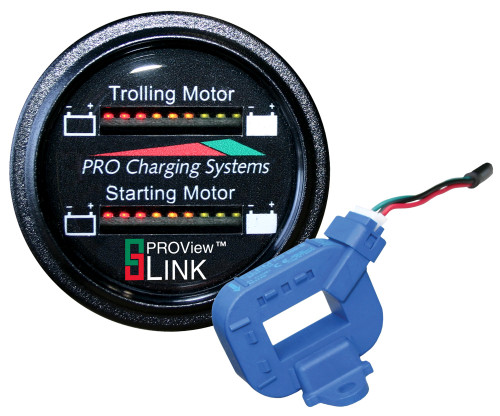 Dual Pro Lithiumm Battery Status Indicator w/2 CT's Dual Marine Round Display BFGDUALLITH