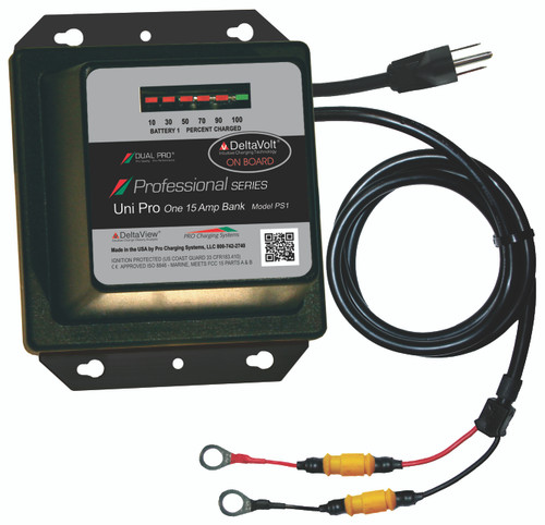 Dual Pro PS1 Battery Charger 1 Bank 15 Amps PS1