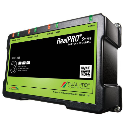 Dual Pro RS3 Battery Charger 3 Bank 18 Amps RS3
