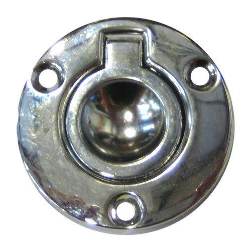 Perko Round Flush Ring Pull - 2" - Chrome Plated Zinc 1232DP2CHR