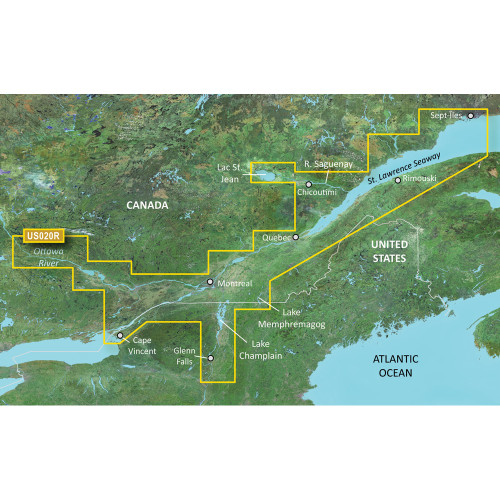Garmin BlueChart&reg; g3 Vision&reg; HD - VUS020R - St. Lawrence Seaway - microSD&trade;/SD&trade; 010-C0721-00