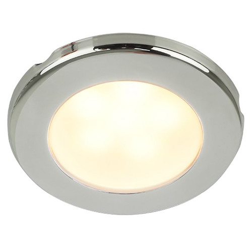 Hella Marine EuroLED 75 3" Round Screw Mount Down Light - Warm White LED - Stainless Steel Rim - 12V 958109021