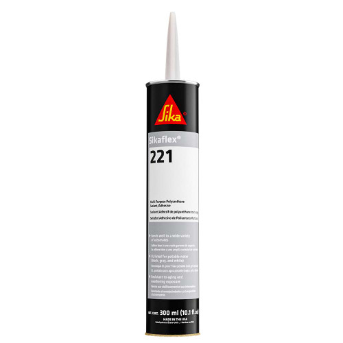 Sika Sikaflex&reg; 221 Multi-Purpose Polyurethane Sealant/Adhesive - 10.3oz(300ml) Cartridge - Black 90893