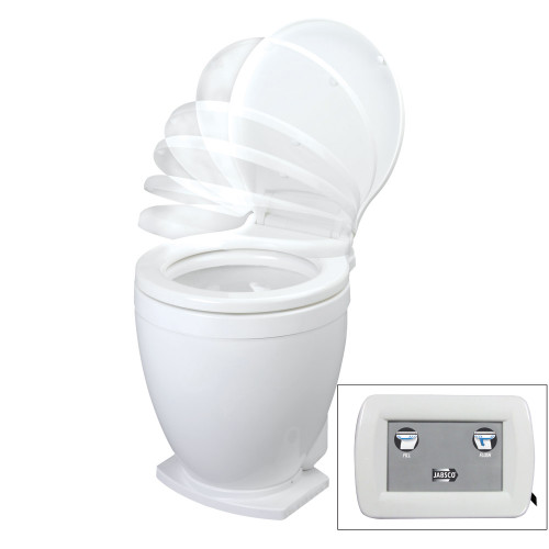 Jabsco Lite Flush Electric 12V Toilet w/Control Panel 58500-1012