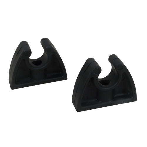 Perko Pole Storage Clips - Black - Pair 0477DP0BLK