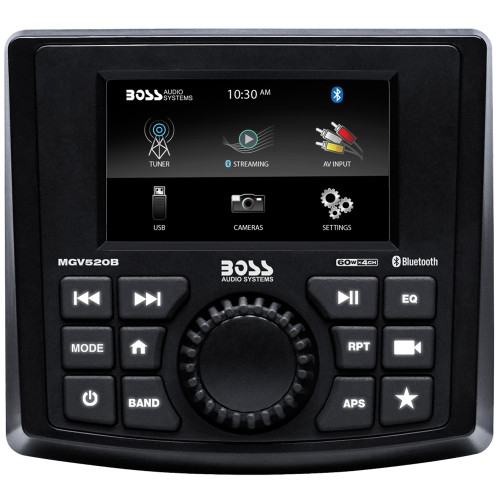 Boss Audio MGV520B Marine Stereo w/AM/FM/BT/USB/Rear Camera MGV520B