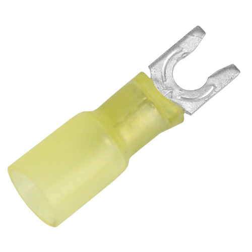 Pacer 12-10 AWG Heat Shrink Spade Terminal - #8 Stud Size - 25 Pack TE10-8SLF-25