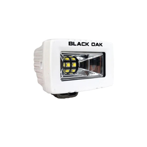 Black Oak 2" Marine Spreader Light - Scene Optics - White Housing - Pro Series 3.0 2-MS-S