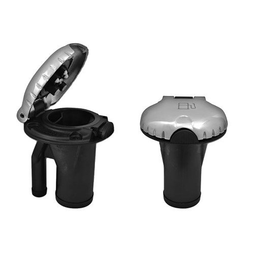 Attwood Deck Fill f/Pressure Relief Systems - Straight Body &amp; Scalloped Stainless Steel Cap 99DFPVSS1S