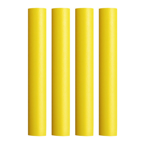 Pacer Battery Cable Heat Shrink Tubing - 3/4" x 12" - Yellow (4-Pieces) BEHS3/4-12YL-4