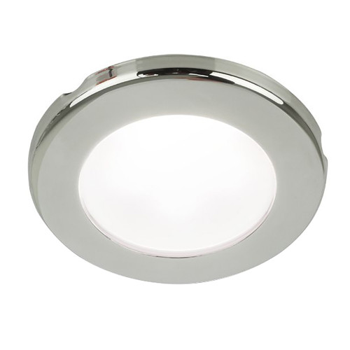 Hella Marine EuroLED 75 3" Round Screw Mount Down Light - White LED - Stainless Steel Rim - 12V 958110021