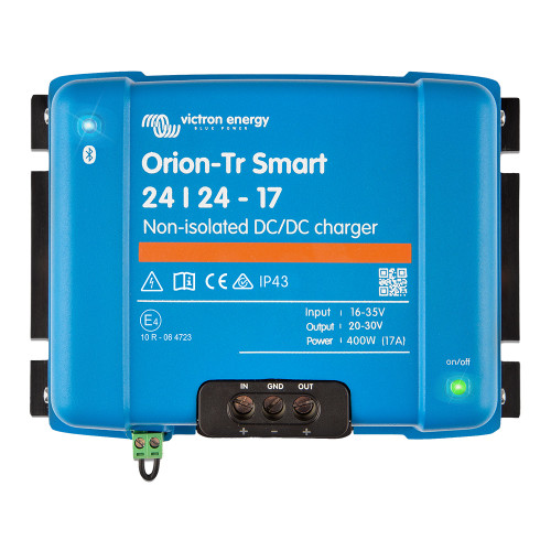 Victron Orion-TR Smart 24/24-17A 17A (400W) Non-Isolated DC-DC Charger or Power Supply ORI242440140