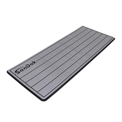 SeaDek 14&rdquo; x 36" 20mm Dual Density Small Teak Helm Pad w/SeaDek Logo - Brushed Texture - Gray/Black (355.6mm x 914.4mm x 20mm) 53602-80324