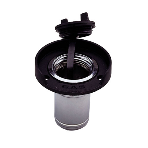 Perko Gas Fill f/1-1/2" Hose - Chrome Plated Zinc, Black Flange 1313DP0CHR