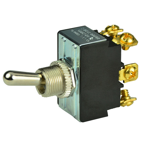 BEP DPDT Chrome Plated Toggle Switch - ON/OFF/ON 1002018