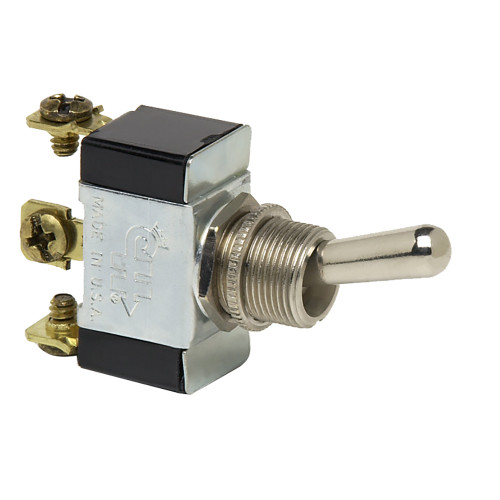 Cole Hersee Heavy Duty Toggle Switch SPDT (On)-Off-(On) 3 Screw 55021-BP