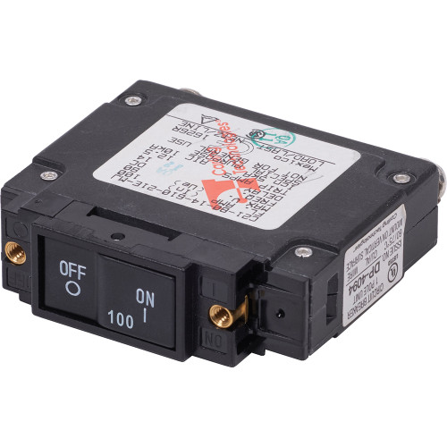 Blue Sea 7446 UL-489 Circuit Breaker - 100A Flat Rocker 7446