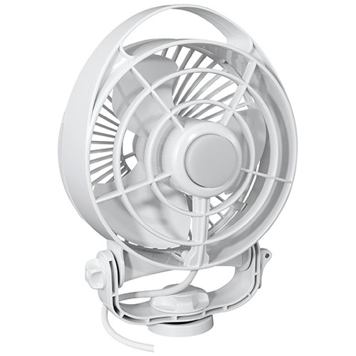 SEEKR by Caframo Maestro 12V 3-Speed 6" Marine Fan w/LED Light - White 7482CAWBX