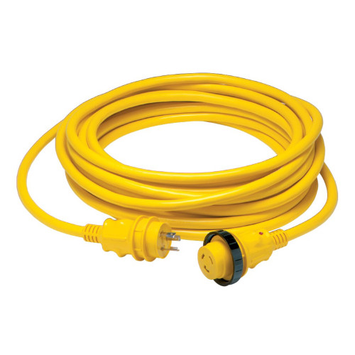 Marinco 30 Amp Power Cord Plus Cordset - 35' - Yellow 35SPP