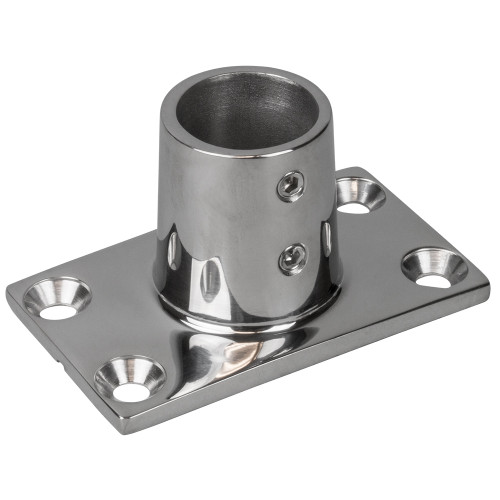 Sea-Dog Rail Base Fitting Rectangular Base 90&deg; - 316 Stainless Steel - 1-11/16" x 3" - 7/8" O.D. 281900-1