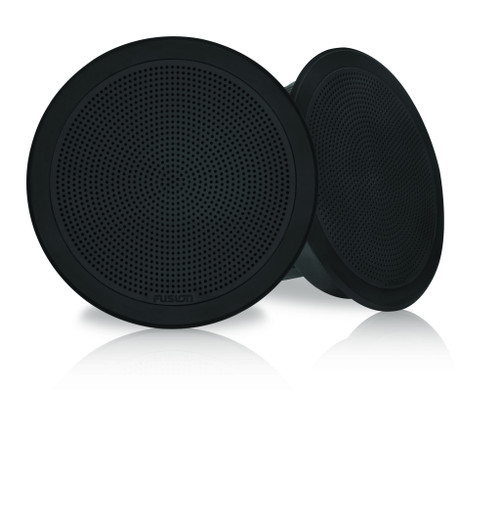 Fusion FM-F77RB 7" Black Round Flush Mount Speakers 010-02300-01
