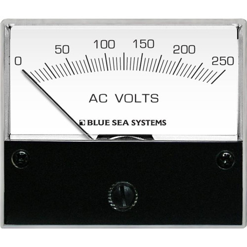 Blue Sea 9354 AC Analog Voltmeter 0-250 Volts AC 9354