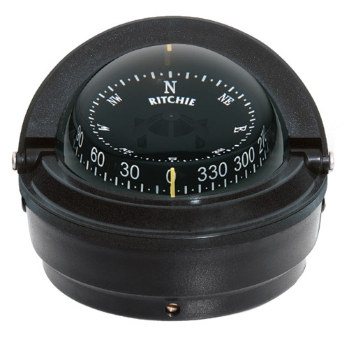 Ritchie S-87 Voyager Compass - Surface Mount - Black S-87