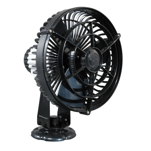 SEEKR by Caframo Kona 817 24V 3-Speed 7" Waterproof Fan - Black 817CA24BBX