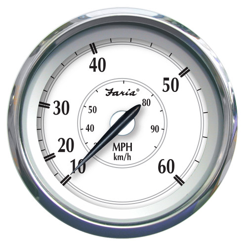 Faria Newport SS 4" Speedometer - 0 to 60 MPH 45010