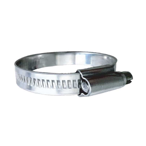 Trident Marine 316 SS Non-Perforated Worm Gear Hose Clamp - 15/32" Band - (3/4" &ndash; 1-1/8") Clamping Range - 10-Pack - SAE Size 10 710-0581
