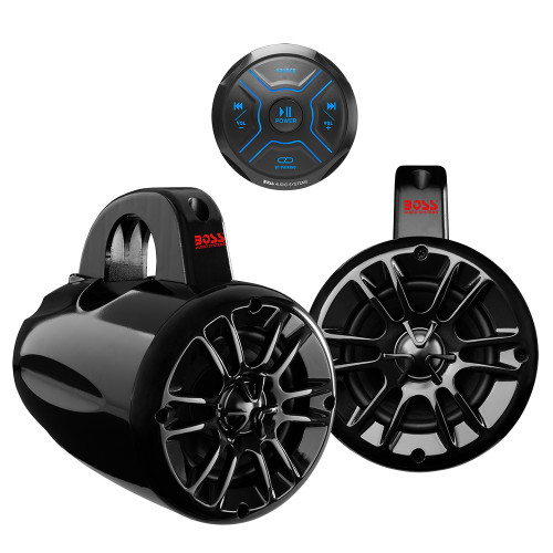 Boss Audio MG150T.4 Kit w/MGR150B &amp; 2 MRWT40 Speakers MG150T.4