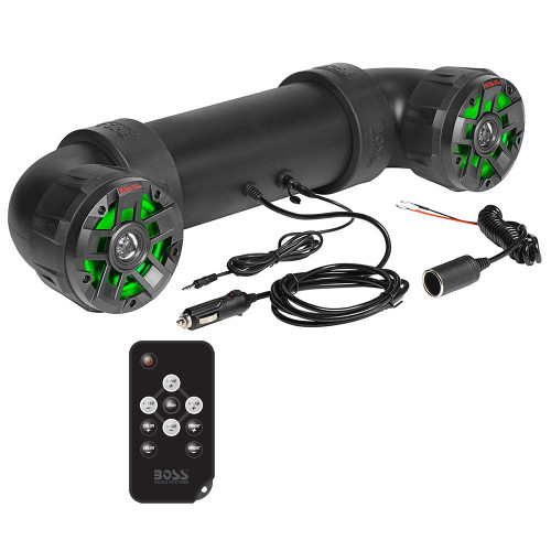 Boss Audio UTV4BRGB Amplified All-Terrain Sound System w/4" Marine Speakers &amp; 1" Black Tweeters UTV4BRGB