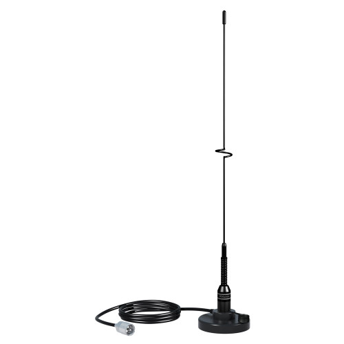 Shakespeare VHF 19" 5218 Black SS Whip Antenna - Magnetic Mount 5218