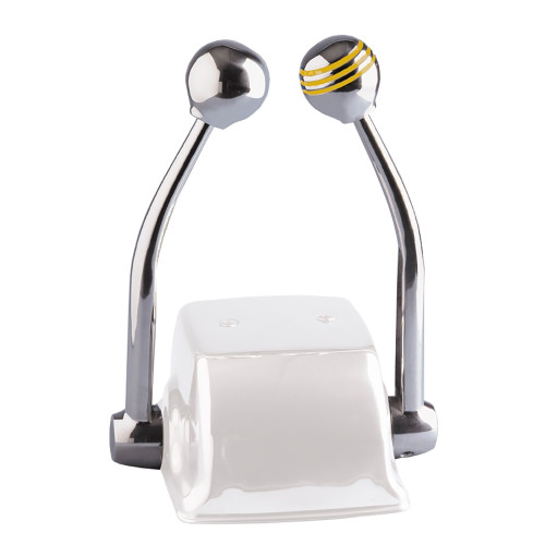 Schmitt Marine Standard Control Arm Set w/Gold Throttle Knob & Plain Shift Knob 50055
