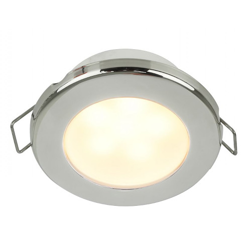 Hella Marine EuroLED 75 3" Round Spring Mount Down Light - Warm White LED - Stainless Steel Rim - 12V 958109521