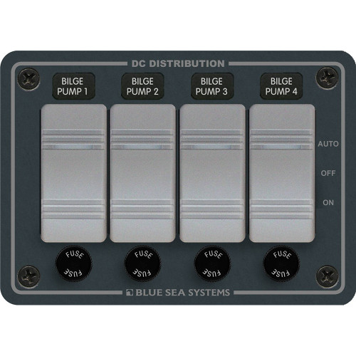 Blue Sea 8666 Contura 4 Bilge Pump Control Panel 8666