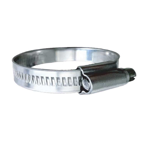 Trident Marine 316 SS Non-Perforated Worm Gear Hose Clamp - 15/32" Band - (1-1/16" &ndash; 1-1/2") Clamping Range - 10-Pack - SAE Size 16 710-1001