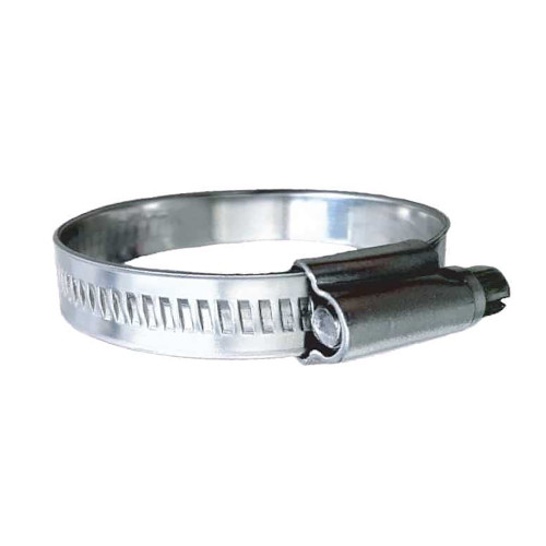 Trident Marine 316 SS Non-Perforated Worm Gear Hose Clamp - 15/32" Band - (2" - 2-9/16") Clamping Range - 10-Pack - SAE Size 32 710-2001