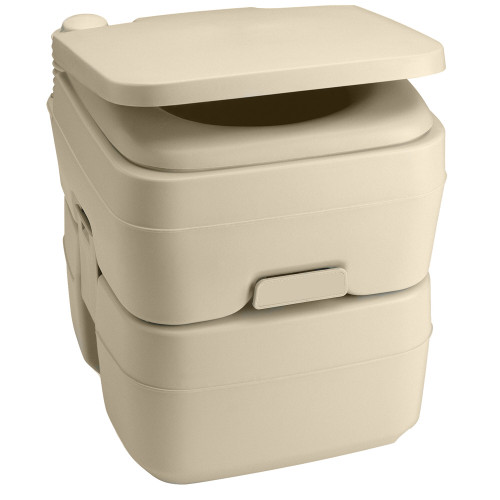 Dometic 965 Portable Toilet w/Mounting Brackets- 5 Gallon - Parchment 311096502