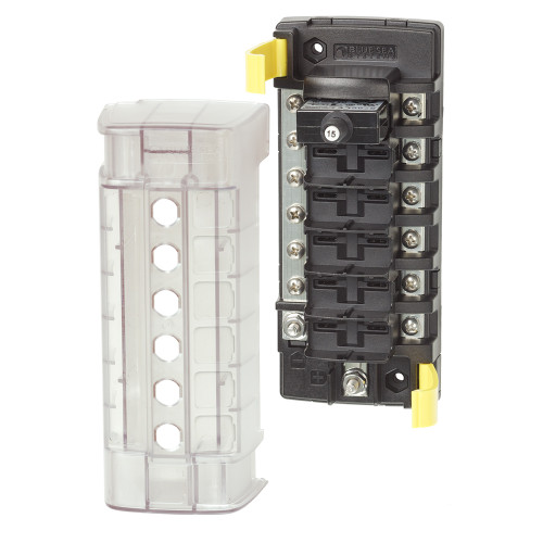 Blue Sea 5052 ST CLB Circuit Breaker Block - 6 Position w/Negative Bus 5052